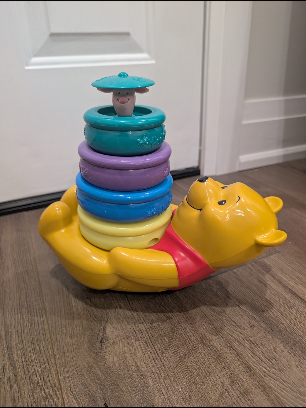 Vintage Winnie the Pooh Stacking Rings Toy